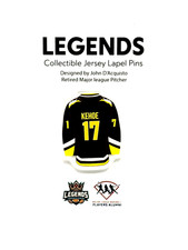 Pittsburgh Penguins Rick Kehoe jersey lapel pin-Retro Collectable-Free Ship