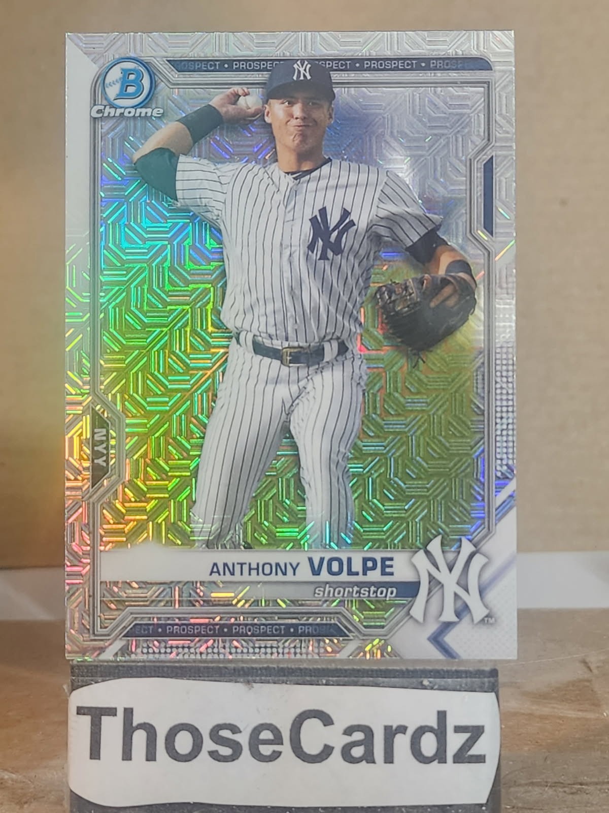 2021 Bowman Chrome Prospects Mojo Refractor #BCP-85 Anthony Volpe