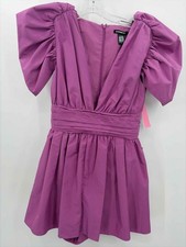 Pre-Owned Express Purple Size 0 Short Short Sleeve Dress