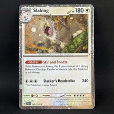 slaking pokemon card value [Cosmos Holo] #162 Prices | Paldea Evolved Evolves from null Colorless HOLO Slaking 162/193 NM /