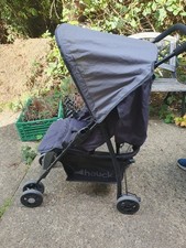 Hauck Pushchair In Grey With Shopping Basket And Hood. Folds Flat