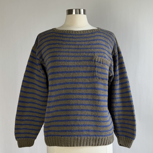 Vintage Perry Ellis Handknit Cotton Sweater M