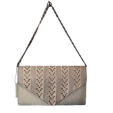 Elegant Beaded Evening Bag -Long or Short Shoulder Chain - NEW With Tags