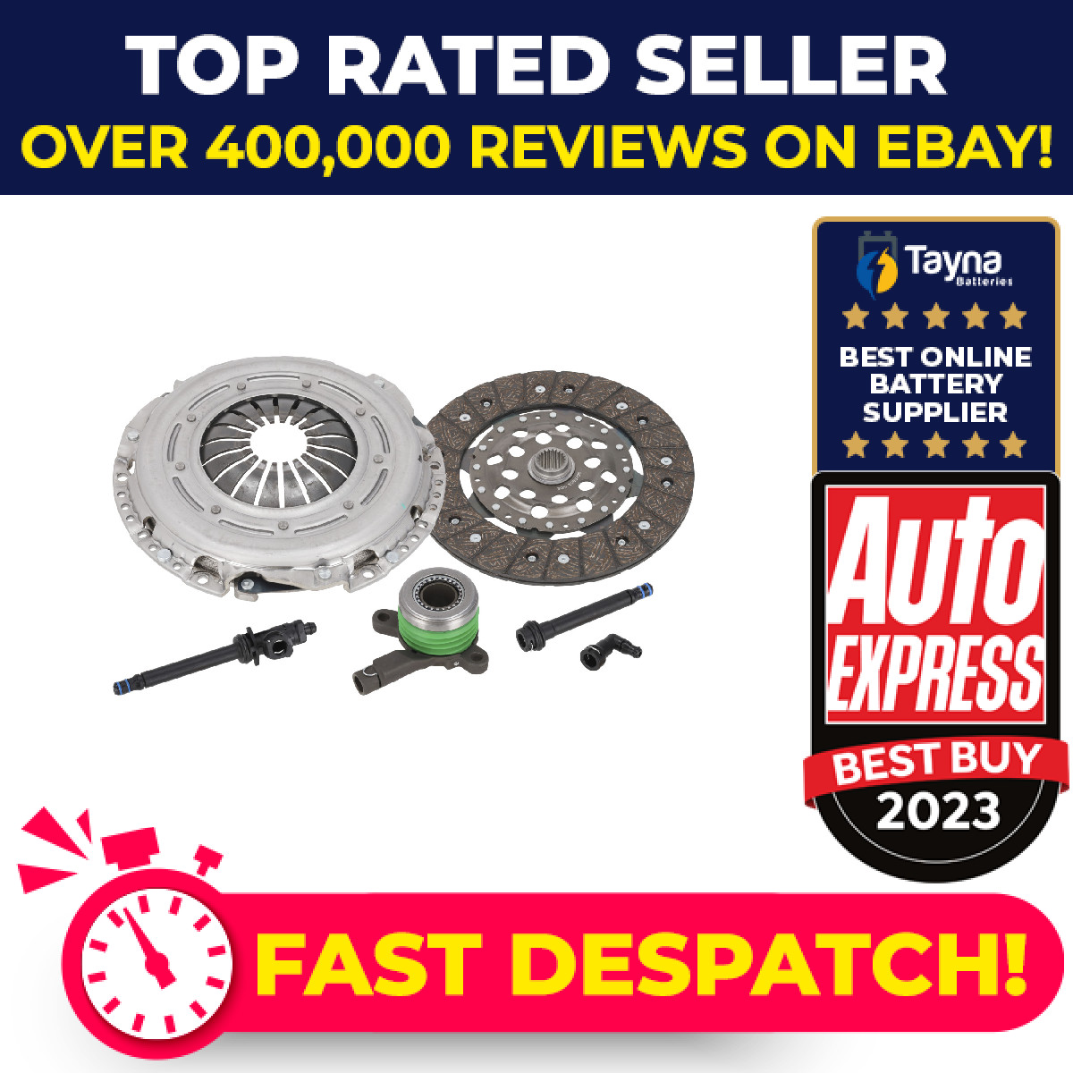 Clutch Kit 3pc (Cover+Plate+CSC) 241mm ADBP300239 Blue Print 6000616052 Quality