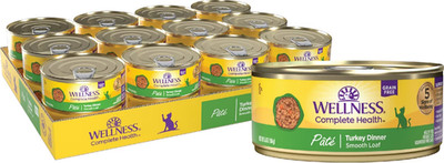 Wellness Complete Health Turkey Formula Grain-Free NCanned Cat Food,24x5.5oz