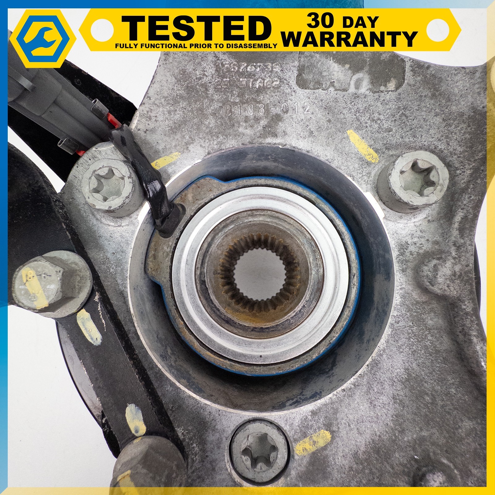 05-13 CHEVROLET CORVETTE C6 XLR REAR LEFT DRIVER SIDE SPINDLE KNUCKLE HUB OEM