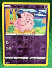 Carta Pokemon Clefairy 053/172 SWSH Brilliant Stars Reverse Holo come nuova