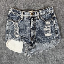 Vibrant MIU Jean Shorts Womens Medium Cutoff Made in the USA Cowgirl Ripped