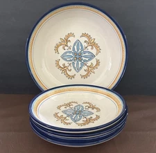 Pottery Barn Pasta Bowl Set of 4 Bowls & Serving Bowl Isabella Made In Portugal