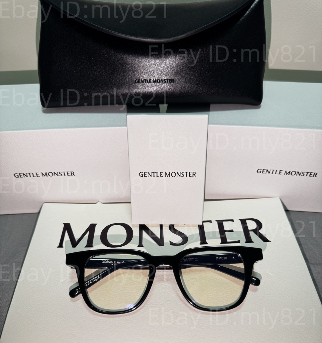 極美品Gentle Monster Margiela MM010 01サングラス GentleMonster Sunglasses Maison Margiela x MM010 01 Black Frame