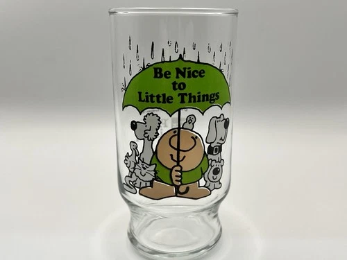 Vintage 1979 Ziggy Coca-Cola Pizza Inn "Be Nice to Little Things" 6"  Glass