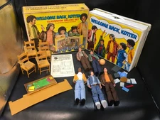 RARE Welcome Back Kotter Classroom Deluxe Set + Action Figures + Box