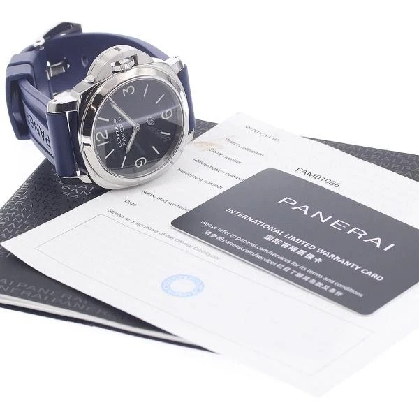 Panerai — Officine Panerai Luminor Base Logo 44mm PAM01086 44mm SS Black Dial Watch #C3256