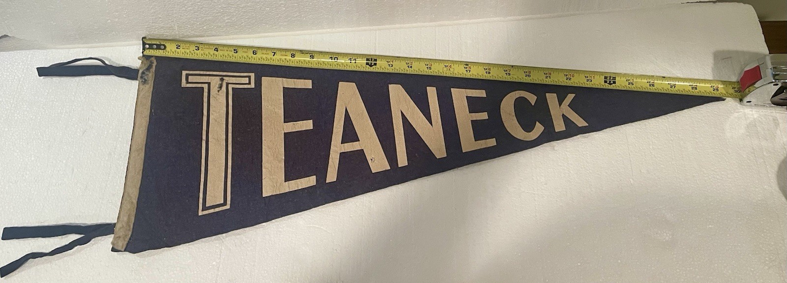 Vintage Teaneck , New Jersey Pennant Wool Felt