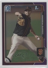 2015 Bowman Draft Chrome Purple Refractor 40/250 Andrew Suarez #170 1u6