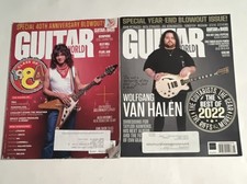 Guitar World Jan 2023 May 2024 Eddie and Wolfie Wolfgang VanHalen 