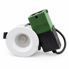 LED Fire Rated Downlight IP65 6W 550lm CCT 3000K 4000K 6500K Matt White