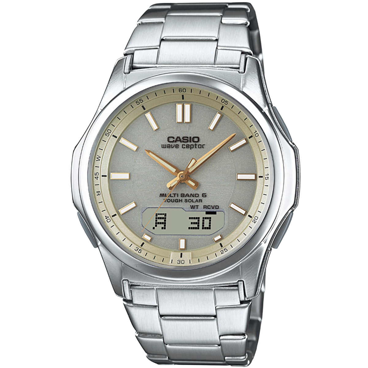 CASIO WAVE CEPTOR WVA-M630D-9AJF Analog Digital Radio Solar Watch