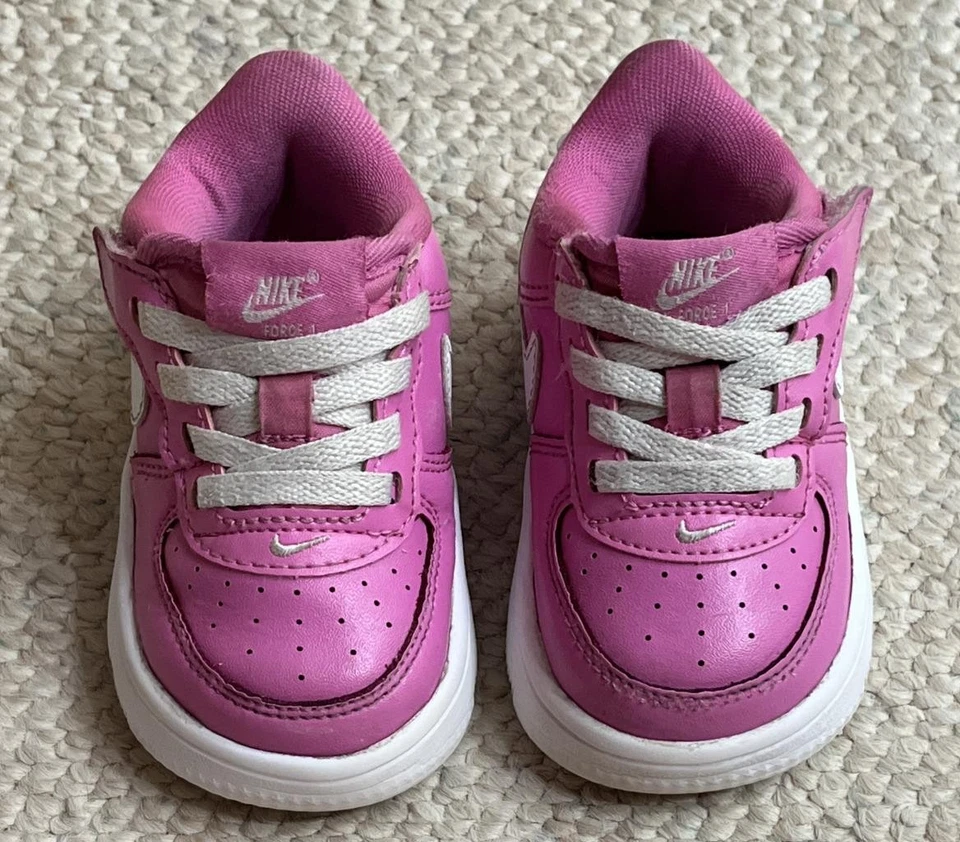 Nike Air Force 1 Niño Bebé Niña Talla 5C Rosa AF1 Tenis Zapatos FN0236-600 Foto 4 de 4