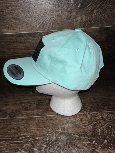 Pull Patch Hat Cap Strap Back Green Swap Design Adjustable Curved Bill NEW - Picture 3 of 9