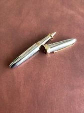 Rare Jean Pierre Lepine "Winston" rollerball pen in polished metal
