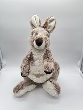 Fiesta Toys Kangaroo Plush Mother Missing Baby Joey Stuffed Animal 16 Brown Tan