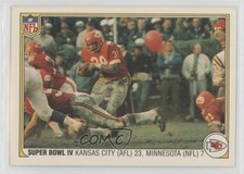 1983 Fleer NFL Team Action Kansas City Chiefs Mike Garrett Super Bowl IV 1g62