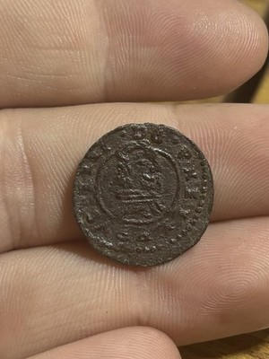 1660s 8 Maravedis Spanish Colonial Old Coin Madrid Mint Pirate Era Lion Castle