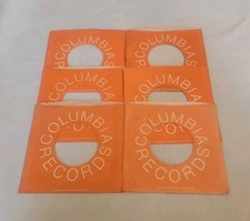 45 RPM 7" RECORD SLEEVES CO. SLEEVE 6 PACK SEE PHOTOS Columbia Records SLV356