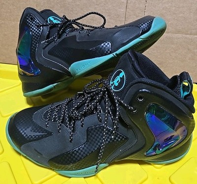 Size 11 - Nike Lil Penny Posite Black Hyper Jade 2010 USED
