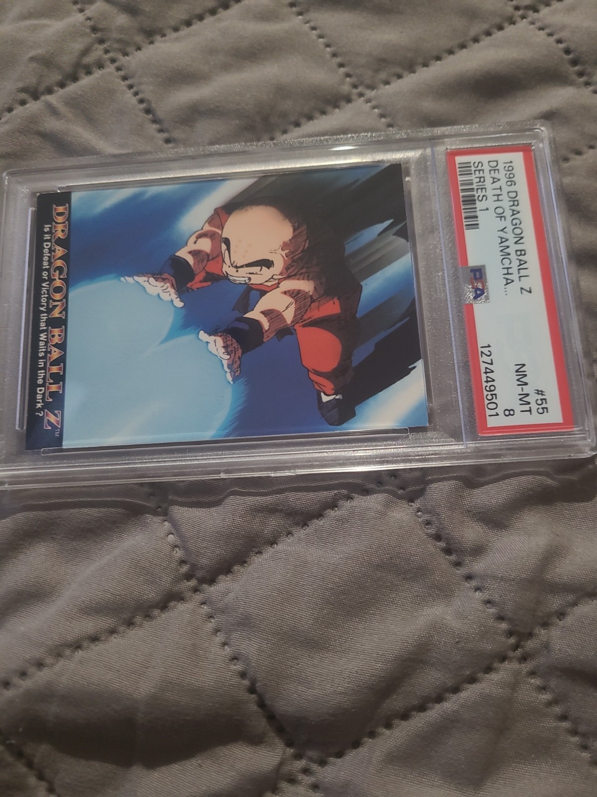 Dragon Ball Z Series 1 #55 1996 JPP Death of Yamcha Krillin PSA 8 view 5