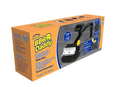 - BBQ Daddy Steam Cleaning Grill Scrubber Value Pack, Durable & , Water-Activ...