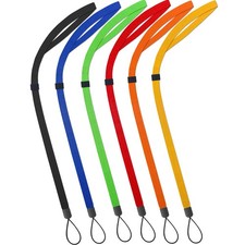 Neck Lanyard Flat Adjustable 6 Pack 6 Colours Keys Phone Badge Holder Office