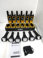 DEWALT DXFRS800 2 Watt Heavy Duty Walkie Talkies with 6-Pack w/ Gang Charger