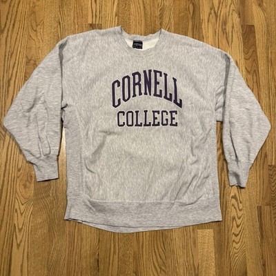 Vintage Cornell University Crewneck Sweatshirt Size XL Reverse Weave Grey Vtg