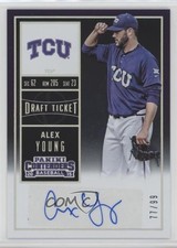 2015 Contenders College Draft Ticket 77/99 Alex Young (Hand on Hat) #18 Auto 0c6