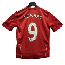 Vintage 2010-12 Liverpool Adidas Home Jersey Torres #9 LFC Soccer Football Small