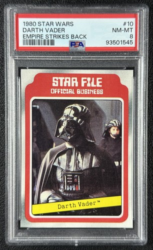 DARTH VADER PSA 8 1980 TOPPS STAR WARS: THE EMPIRE STRIKES BACK #10 1545