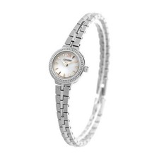 Citizen Eco Drive Kii Round Metal Bracelet Watch 18mm Ladies EG2981 57A