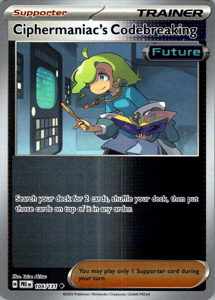 Ciphermaniac's Codebreaking SV: Prismatic Evolutions 104/131 NM Reverse Holo