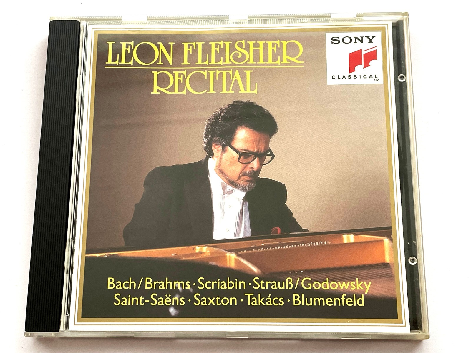 Leon Fleisher Recital (CD 1993) Bach/Brahms/Scriabin/Godowsky/Saint-Saens etc CD