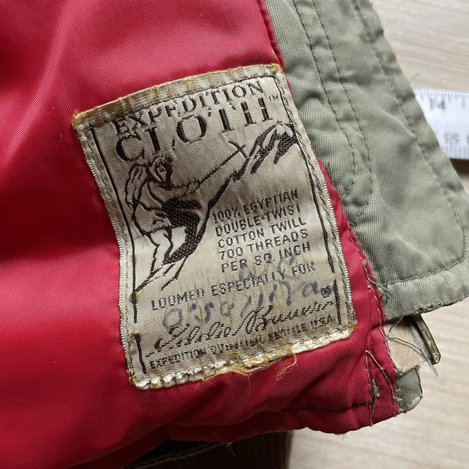 Vintage 60s Eddie Bauer Goose Down Jacket Skyliner Quilted Parka 70s Size 44 - Image 3 of 4