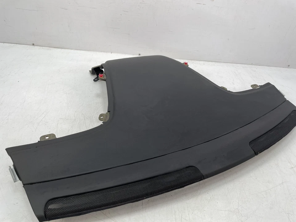 ✅12-17 原始设备制造商宾利欧陆 GT 后包裹架装饰面板黑色皮革 — 第 3/4 张图片