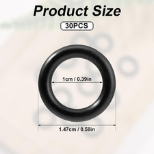 30Pcs Propane O-Rings for Soft Nose POL Seal Fittings, Rubber Leak-Proof Seal...