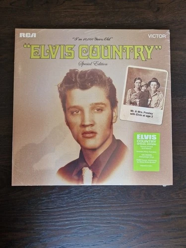 Elvis 2-LP FTD Vinyl: Elvis Country (Sealed New Condition With Hype Sticker)