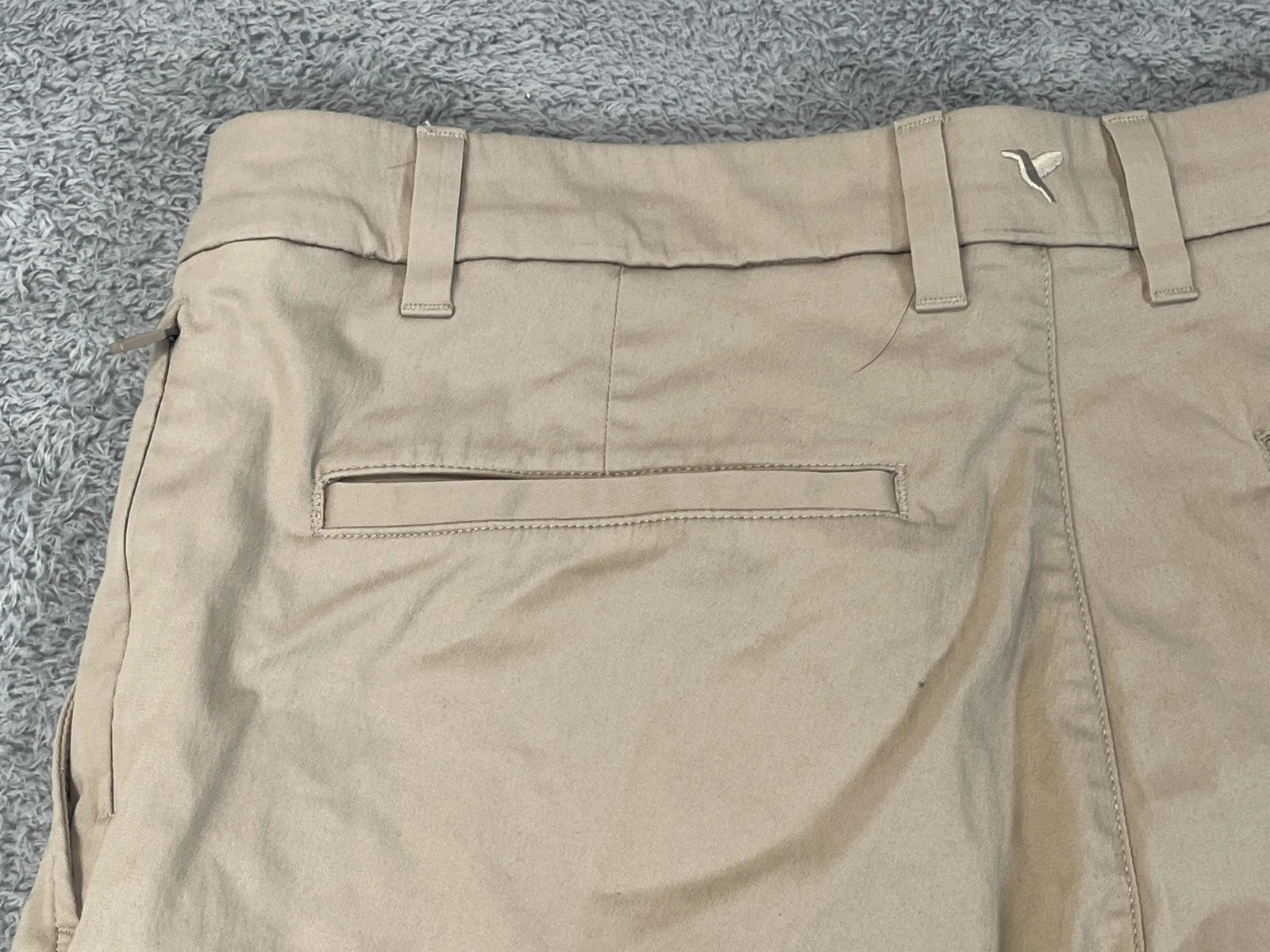 Birddogs Pants Mens 34x30 Khaki Stretch Chino Golf Casual Performance Trousers