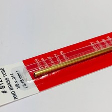 K S 8127 Round Brass Tube 1/8" OD x 12"