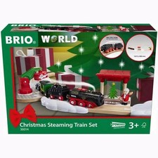 BRIO World 36014 Christmas Steaming Train Set 27 Piece Interactive Toy Set