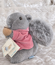 BEATRIX POTTER Eden Toys Timmy Tiptoes Squirrel 7" Plush w/Original Tags 1980s 