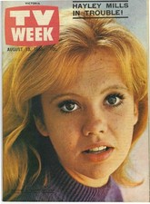 TV WEEK (Victoria) August 13 1966 HAYLEY MILLS